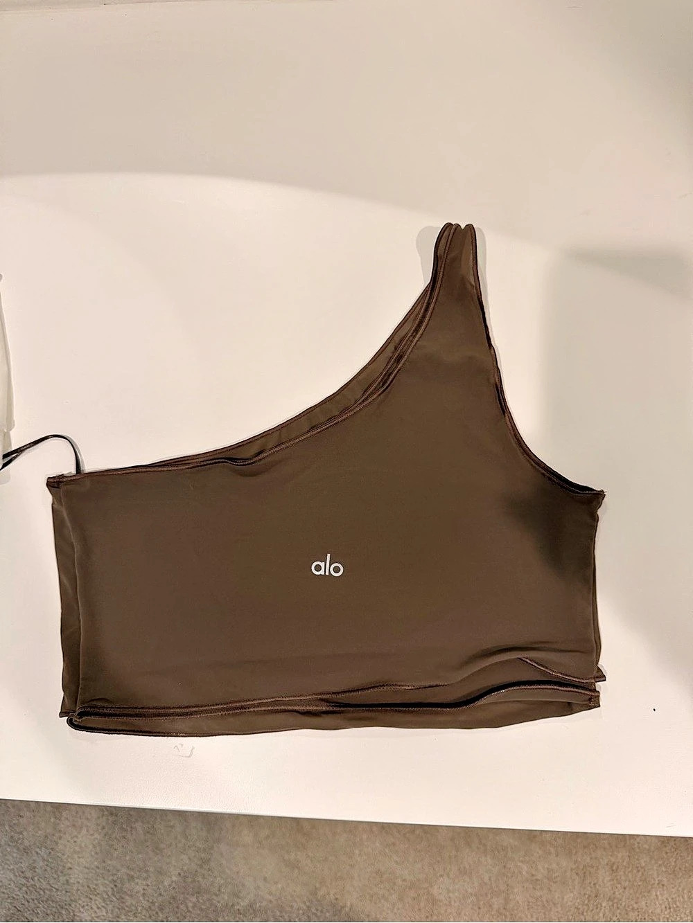 alo Crop Top Set Brown Black White Size Medium